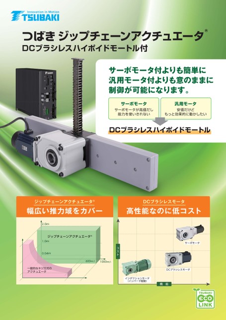 Zip Chain Actuator with DCBL Hypoid Motor