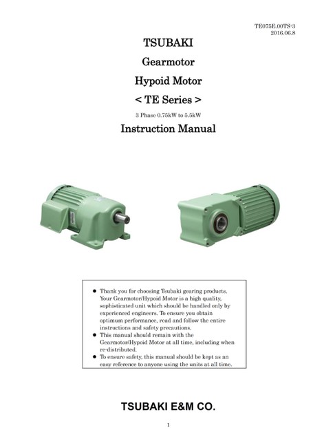 Compatible with Japanese standard motor (GMTE Gear Motor, HMTE Hypoid Motor, CSME/HCME Croise Motor) (Discontinued products)