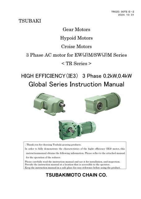 Global Series 0.2kW/0.4kW dedicated IE3 motor