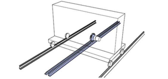 Large transport vehicle drive