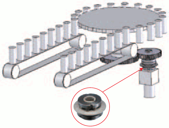 Rotary filling and packaging machine