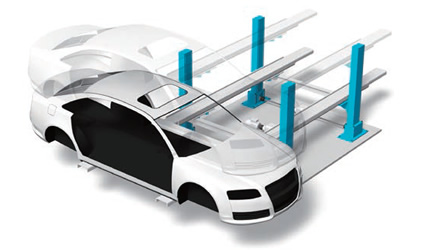 Automobile frame assembly