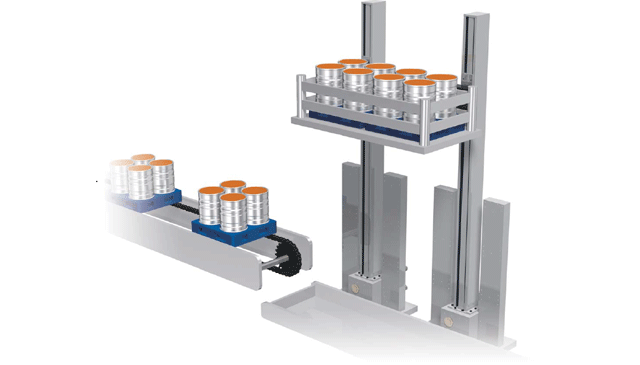 Lifting paint container