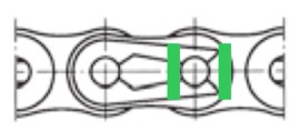Align the tweezers as shown by the green line in the diagram below.