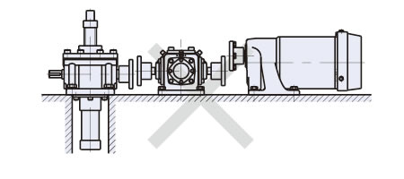 Connection with motor and reducer
