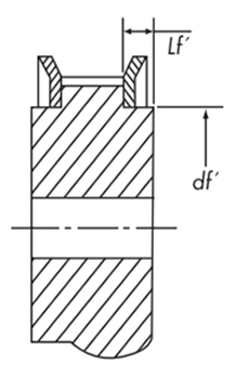 Dimensional tolerance of flange mating part