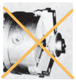 Be sure to avoid chucking the flange.