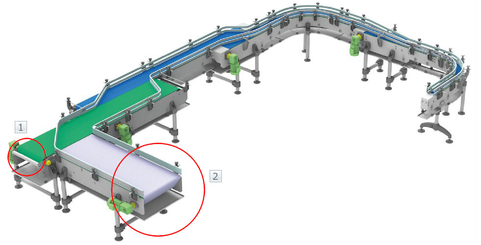 Plastic modular chain Accessories