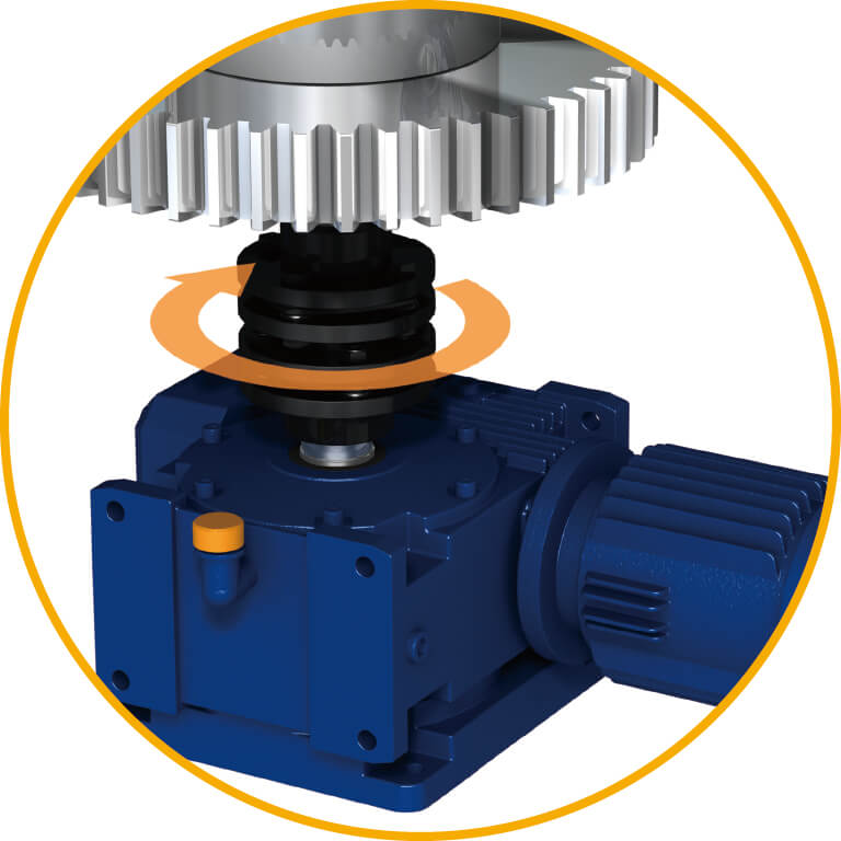 Small angular transmission error (uneven rotation)