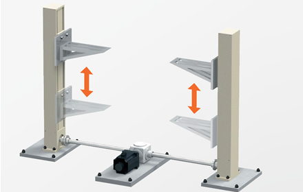 Line shaft synchronous type