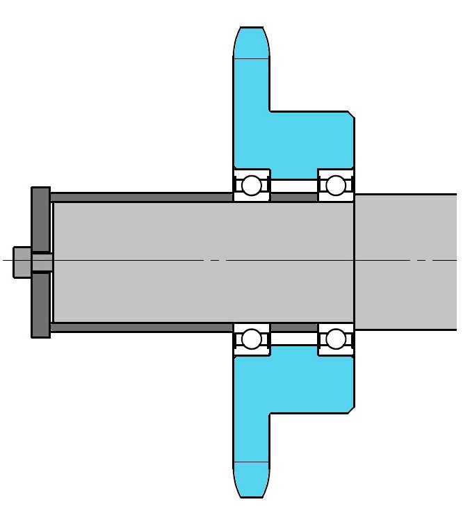 Intermediate idler for multi-shaft drive